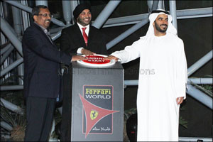 Indian Ambassador Lights up Ferrari World Abu Dhabi!