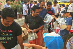 Ramadan Labour Community Donation with Swimwear to Works by COEGA Sunwear & Dubai Mums Helping Hands