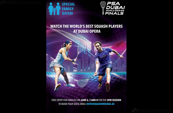 Special Ramadan Offer for Families to See World's Best Squash Players for Free