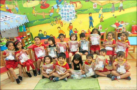 Nursery children bring smiles on the faces of labourers