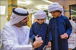 Hamdan Bin Mohammed Heritage Center distributes Eidia on first day of Eid