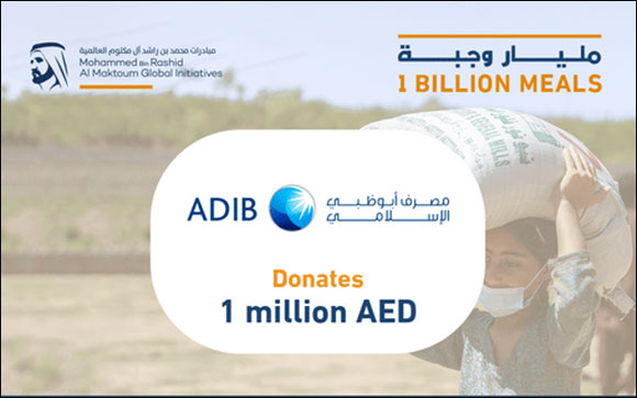 ADIB Donates to 1 Billion Meals Initiative with AED1 Million