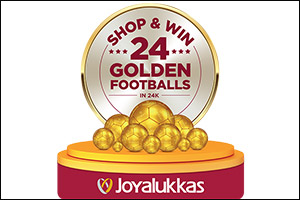 Shop and Win 24 Golden Footballs in 24 carats  At Joyalukkas �Summer of Joy' Promotion