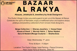 Eight prominent Arab fashion designers to showcase collections at The Outlet Village during Ramadan