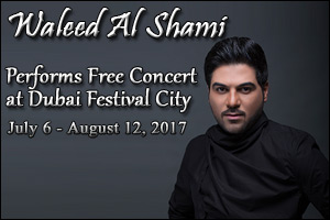 Waleed Al Shami Performs Free Concert at Dubai Festival City