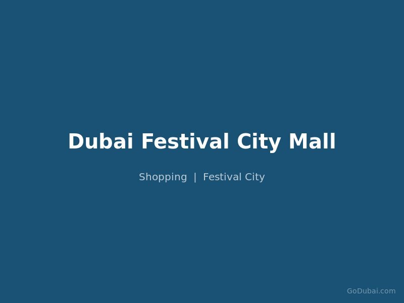 Dubai Festival City Mall