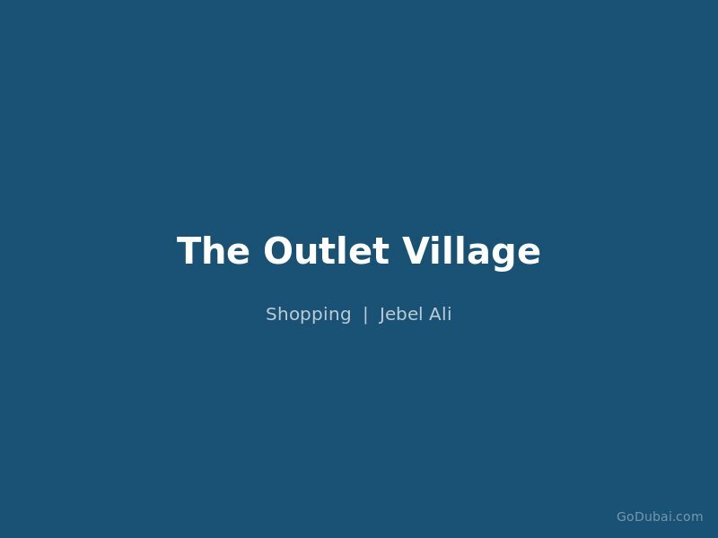 The Outlet Village