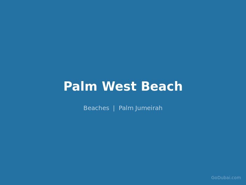 Palm West Beach