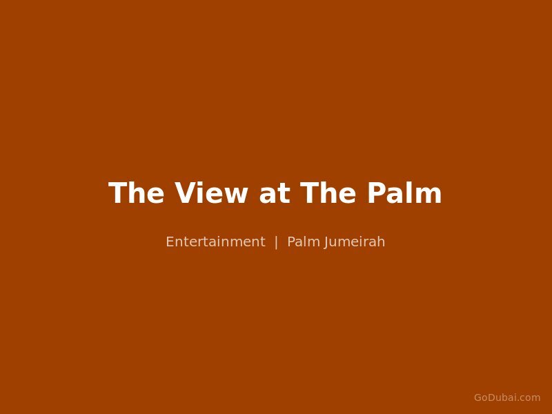 The View at The Palm