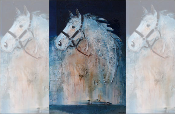 Dubai-based artist's painting �Blue Horse' bought by Duchess of York at charity