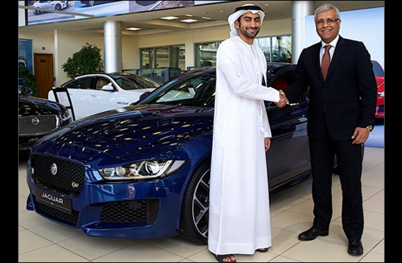 Al Tayer Motors Hands Over the new Jaguar XE to �Forward Thinker' Anas Bukhash in the UAE