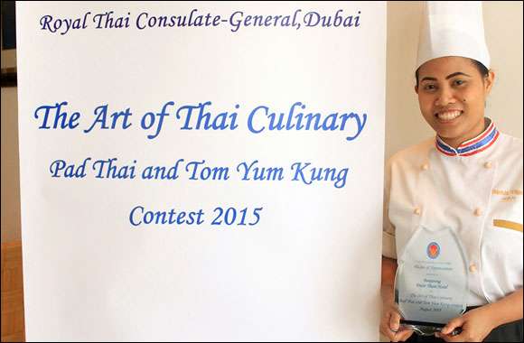 Benjarong Dubai's Kitchen Artist, Chef Wannapa Yensiri, Receives the Gold Award at The Art of Thai Culinary 2015
