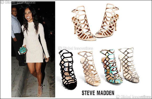 Get caged into these Steve Madden sandals like Karrueche Tran!