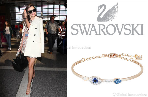 Miranda Kerr selects Swarovski while traveling out of LAX