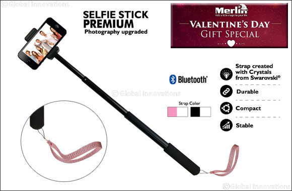 Valentine's Day Gift Guide from Merlin: Swarovski Premium Selfie Stick