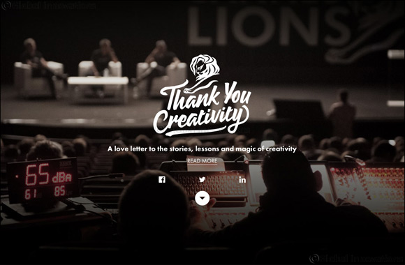Cannes Lions Says, Thank You Creativity