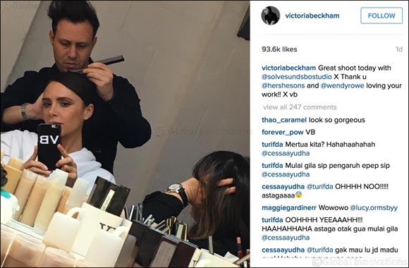 Victoria Beckham joins the Hershesons Celeb Crew