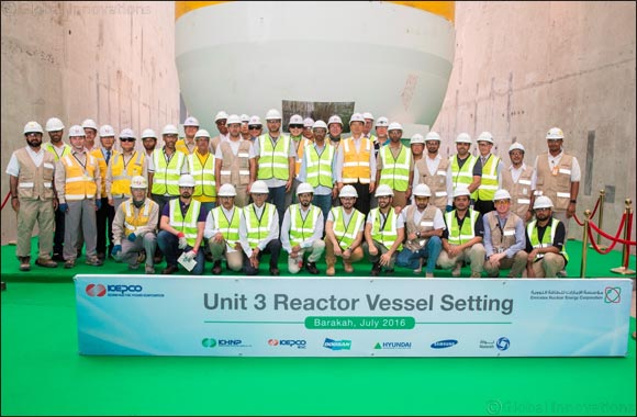 ENEC Completes Installation of Unit 3 Reactor Vessel