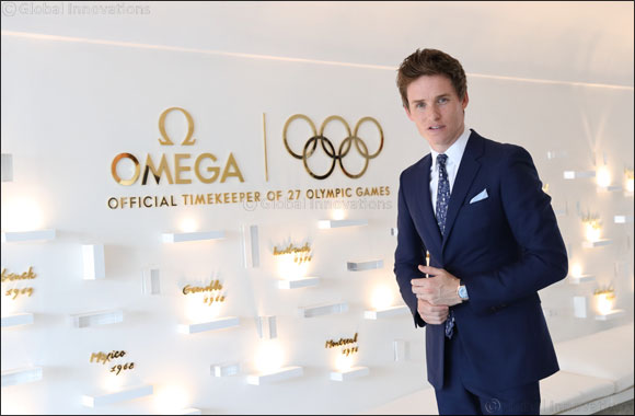 OMEGA Ambassador Eddie Redmayne attends the Opening Night of OMEGA HOUSE in Rio de Janeiro