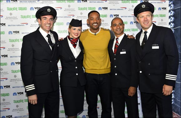 British Airways Hosts Suicide Squad Pre-Screening Reception with Will Smith Taking Part in an Exclusive Q&A Session