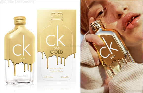 ck one gold - be bold. stand out. everything you touch drips with gold.