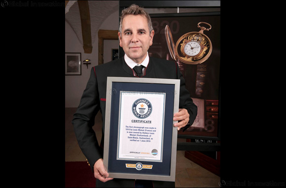 Louis Moinet awarded Guinness World Record for inventing First Chronograph