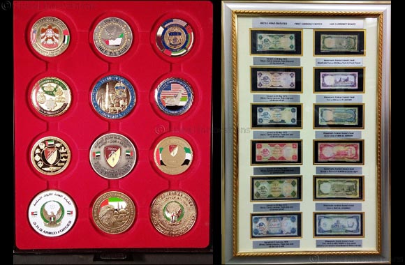 Rare, commemorative Coins and Medals & Currencies on display to celebrate the UAE's National Day