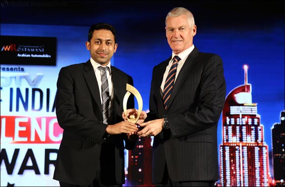 Joy Alukkas recognised as �Business Innovator� at NDTV Gulf Indian Excellence Awards 2016.