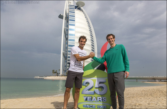 Tennis Legends Warm Up on the Beach