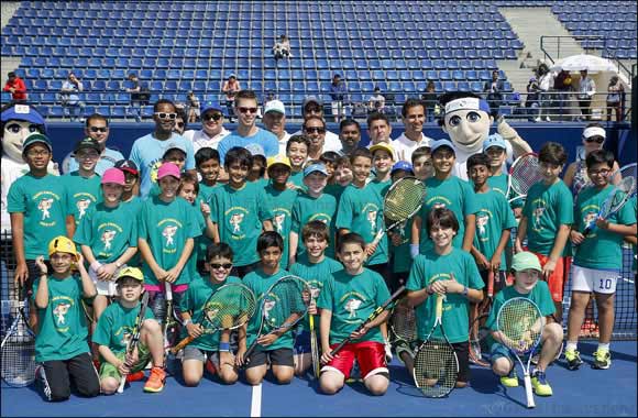 Young Tennis Stars Enjoyed Some Fun in the Sun With ATP Professional Doubles Players