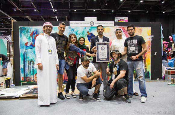 Guinness World Records title for �Largest Stencil' Broken At Middle East Film & Comic Con