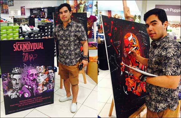 New York-Based Urban Artist creates masterpiece at Shoeciti in Dubai