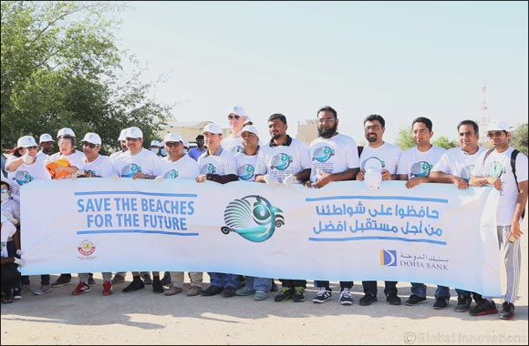 Doha Bank Hosts Its Annual �Beach Clean-up' Event to Celebrate the Earth Day in Collaboration with the Ministry of Municipality and Environment and the Al Wakra Municipality