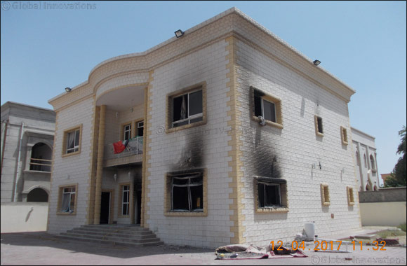 Awqaf and Minors Affairs Foundation to Sponsor Repair of Fire-damaged Family House in Al Warqaa
