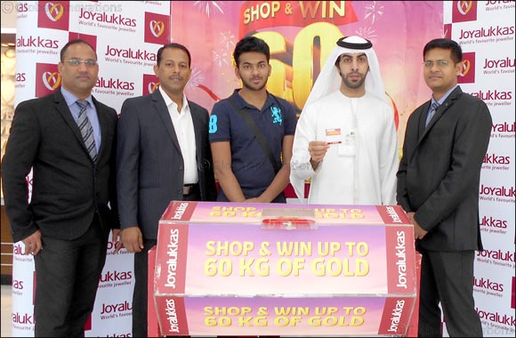 Lucky winners drawn from around the world in Joyalukkas 60 KG gold, 60 days of winning promotion
