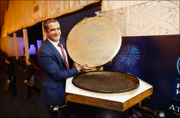 Atlantis, the Palm and Amstur Caviar Break the Guiness World Record Title for the World Largest Caviar Tin at 50kg