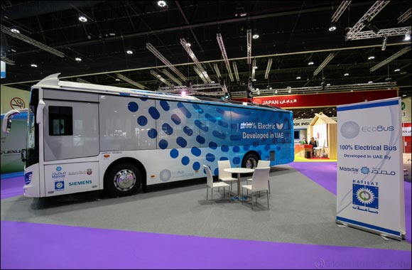 Masdar unveils locally manufactured all-electric Eco-Bus at Abu Dhabi Sustainability Week 2018