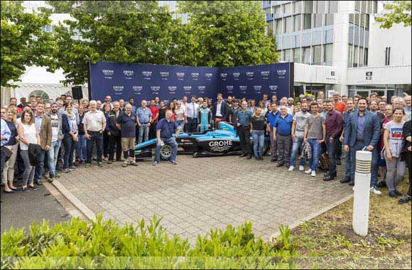 Race Driver David Beckmann Makes Pit Stop at Sponsor GROHE in Hemer