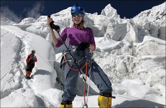 The Sustainable City's Brand Ambassador Dolores Al Shelleh sets history as first Arab to summit Mount Manaslu