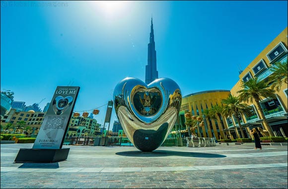 Huge version of �LOVE ME' heart sculpture unveiled in Downtown Dubai