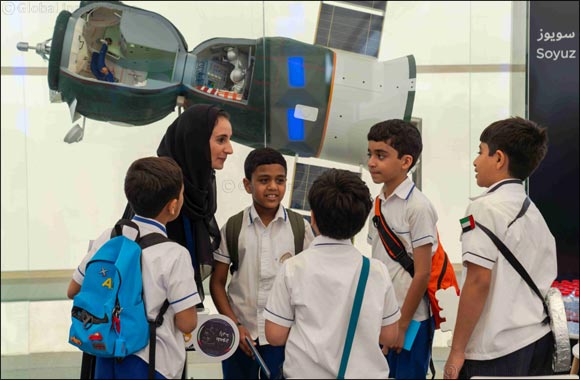 Students engage with Hazzaa AlMansoori to control Int-Ball aboard ISS