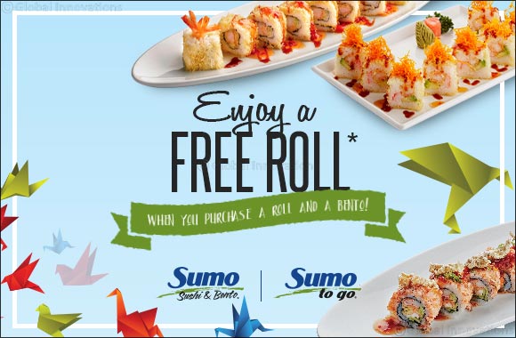 Celebrating 6-year Anniversary With Free Sushi Roll at Sumo Sushi & Bento