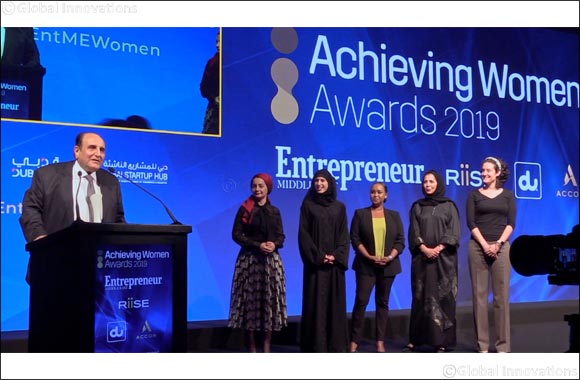 du Women Council Awarded for Women Empowerment at the Prestigious RiiSE and Entrepreneur Middle East's Forum Achieving Women Awards 2019