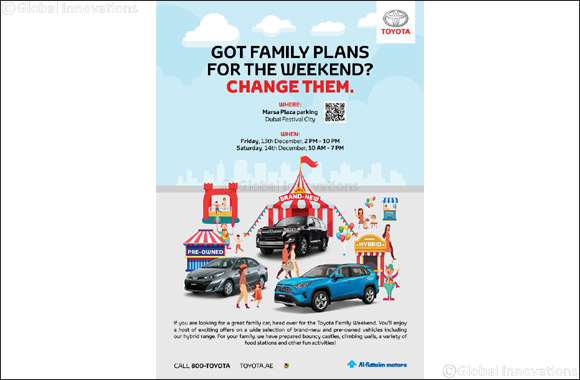 Need a plan for the weekend? Al-Futtaim Toyota has got you sorted with the Toyota Family Weekend'