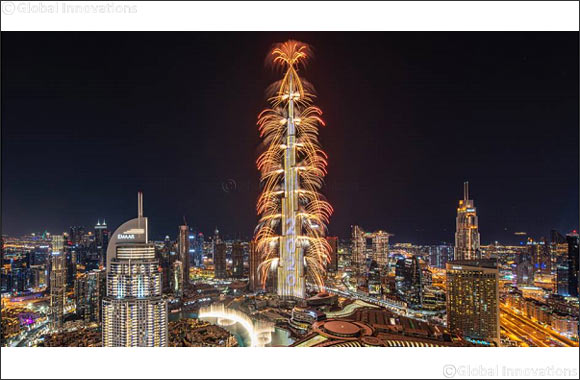 The World's Tallest Building Captivates the Globe with Spectacular New Year's Eve Show in Downtown Dubai