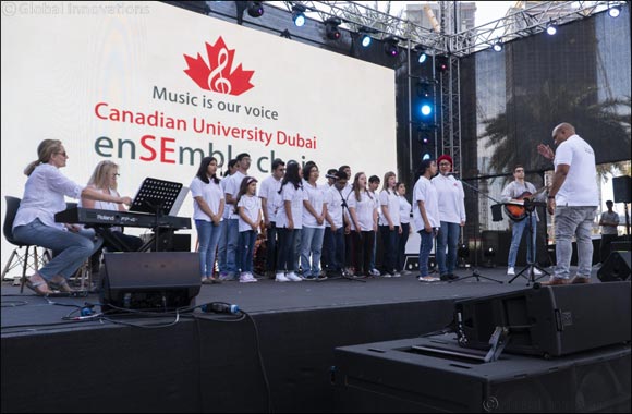 Canadian University Dubai enSEmble Choir Rocks at DSF's Market Outside the Box' Event