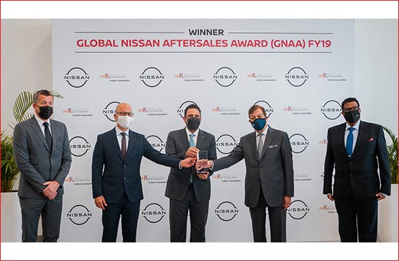 Arabian Automobiles Awarded Global Nissan Aftersales Award in Large National Sales Company Category