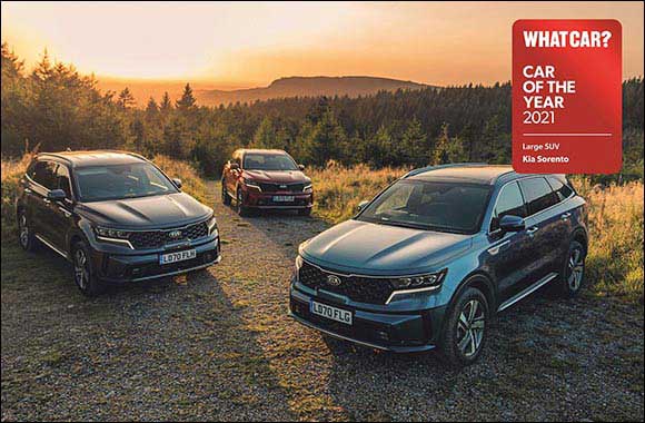 All-New Sorento Wins �Large SUV of the Year' at 2021 What Car? Car Of The Year Awards