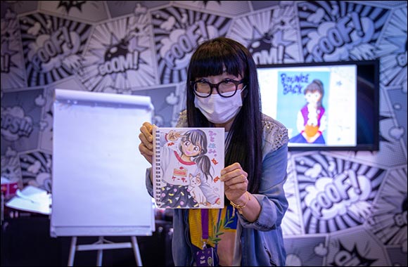 Japan's Misako Rocks Offers Young Artists A Detailed Demonstration of Manga Character Sketching at SCRF 2021