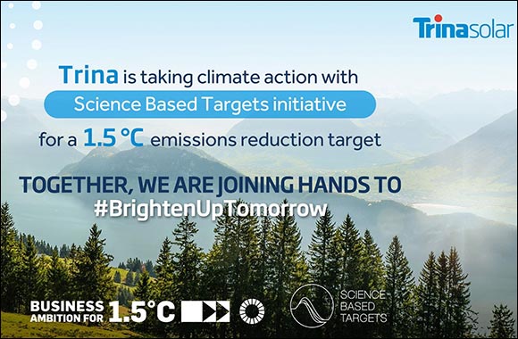 Trina Solar Joins SBTi Initiative, Underling Its Support for 1.5�C Emissions Reduction Target